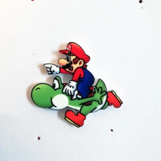 Super Mario Riding Yosh..