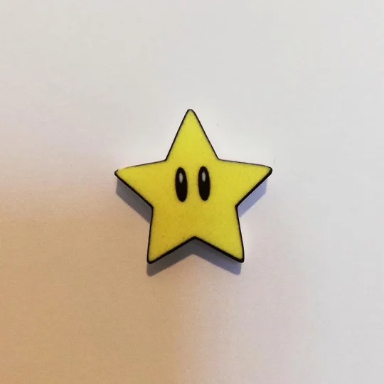 Super Mario - Super Star pin badge