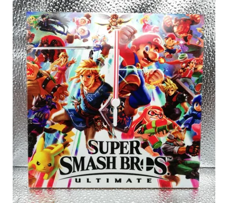 Super Smash Bros Ultimate Ceramic Tile Wall Clock