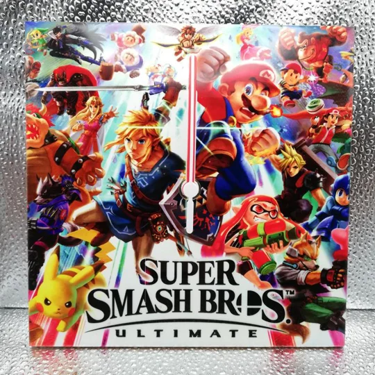 Super Smash Bros Ultimate Ceramic Tile Wall Clock