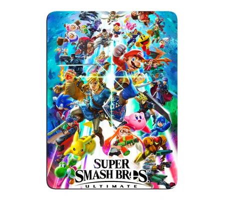 Super Smash Bros Ultimate Glitter Full Magnetic Back Magnet