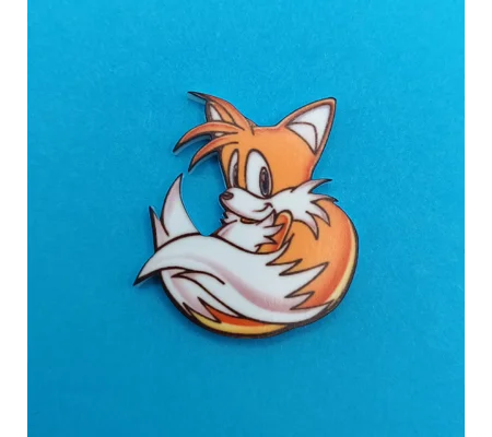 Sonic the Hedgehog - Tails head Pin Badge