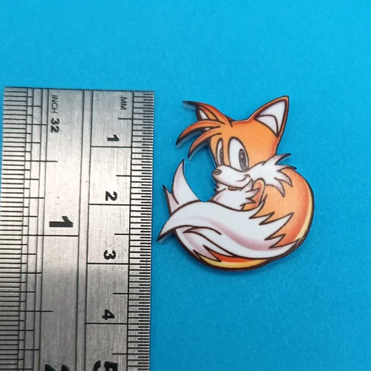 Sonic the Hedgehog - Tails head Pin Badge