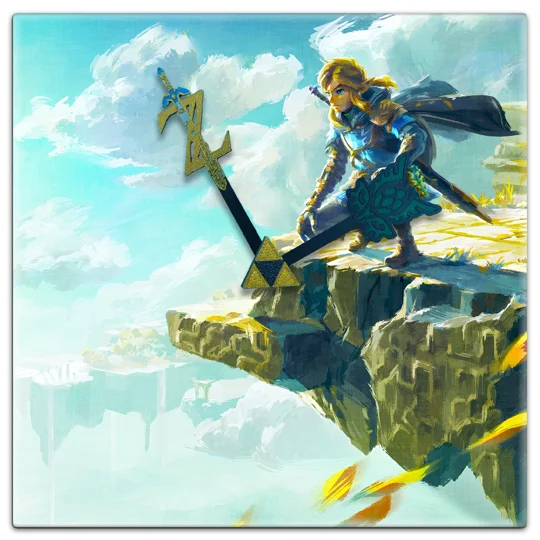 The Legend of Zelda - Tears of the Kingdom design 1 tile art/clock