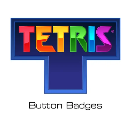 Tetris button badges