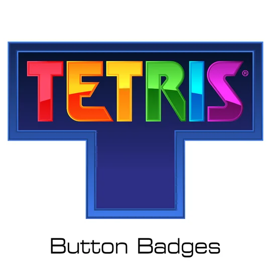 Tetris button badges