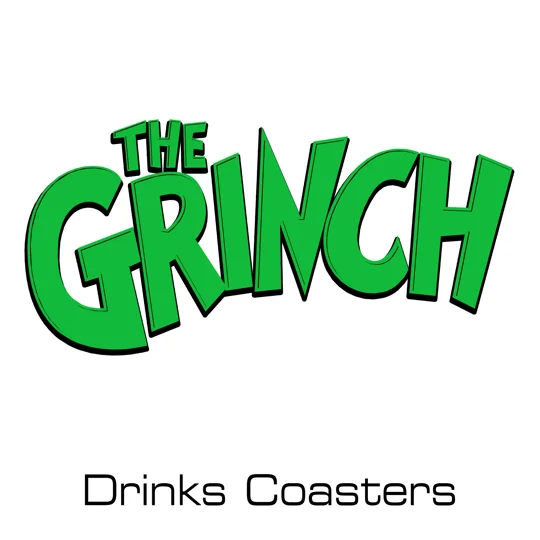 The Grinch drinks coasters