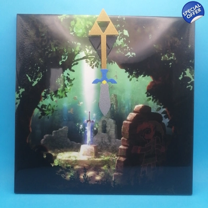 The Legend of Zelda A Link Between Worlds Ceramic Tile Wall Clock