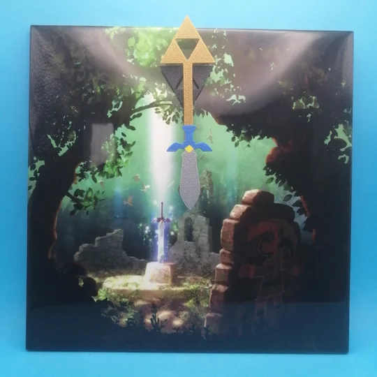 The Legend of Zelda A Link Between Worlds Ceramic Tile Wall Clock