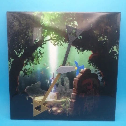 The Legend of Zelda A Link Between Worlds Ceramic Tile Wall Clock