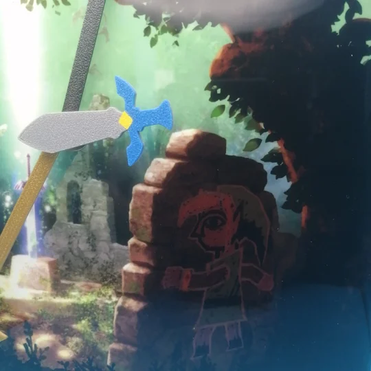 The Legend of Zelda A Link Between Worlds Ceramic Tile Wall Clock