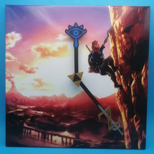 The Legend of Zelda Breath of the Wild design 2 Ceramic Tile Wall Clock