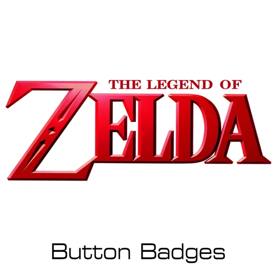 The Legend of Zelda button badges