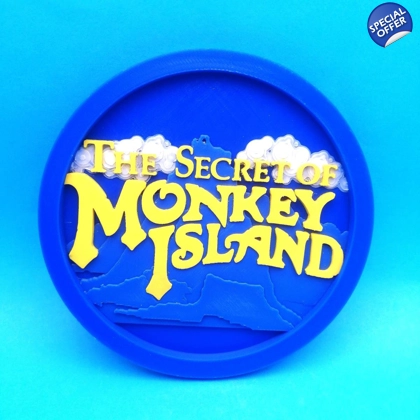 The Secret of Monkey Island 3D Printed Drinks Coaster The Secret of Monkey Island 3D Printed Drinks Coaster