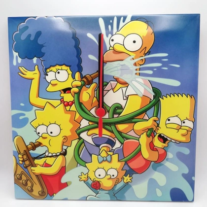 The Simpsons Ceramic Tile Wall Clock