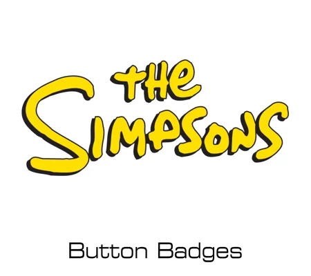 The Simpsons button badges