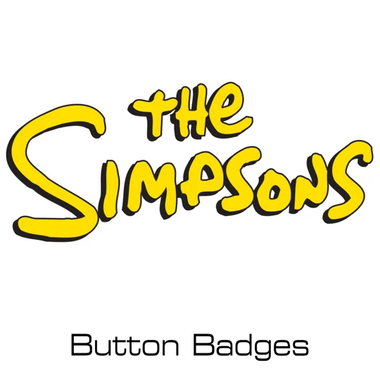 The Simpsons button badges