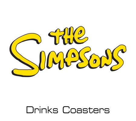 The Simpsons drinks coasters