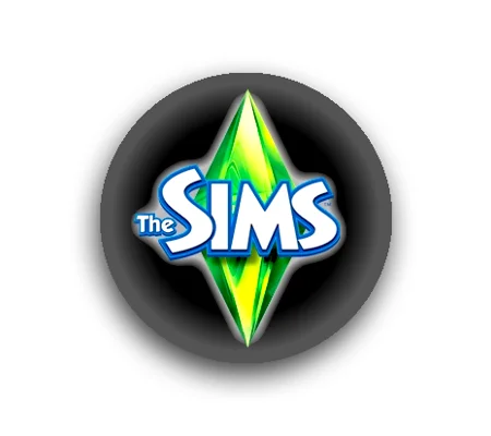 The Sims button badges