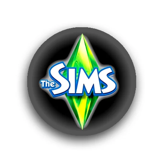The Sims button badges