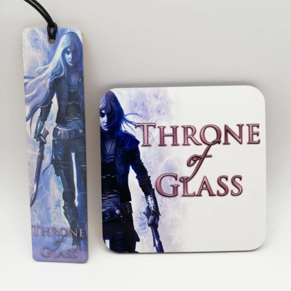 Throne of Glass bookmark and drinks coaster Set Throne of Glass bookmark and drinks coaster Set