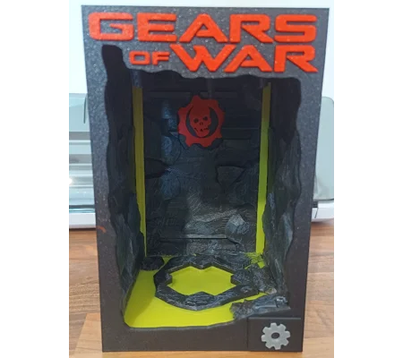 Totaku Figure Display - Gears of War Inspired Underground Imulsion Pit Nook