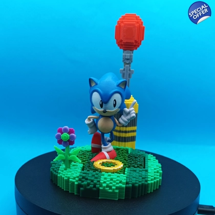 Totaku Sonic the Hedgehog display base 1