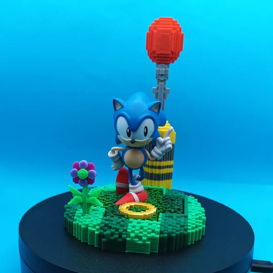 Totaku Sonic the Hedgehog display base 1