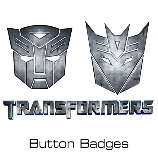 Transformers button badges