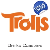 Trolls drinks coasters