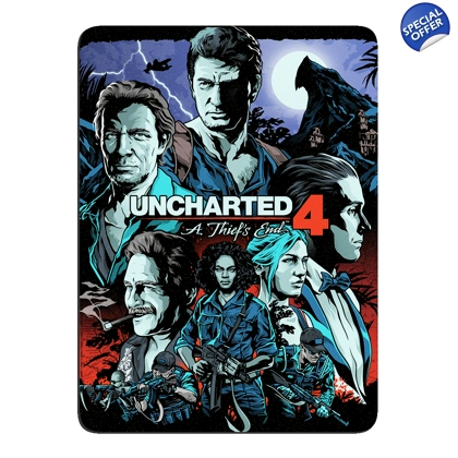 Uncharted 4 A Thief's End Glitter Full Magnetic Back Magnet Uncharted 4 A Thief's End Glitter Full Magnetic Back Magnet