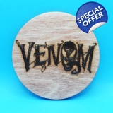 Marvel Venom laser engraved drinks coa..
