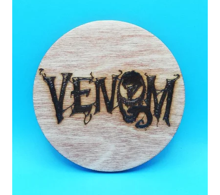 Marvel Venom laser engraved drinks coaster