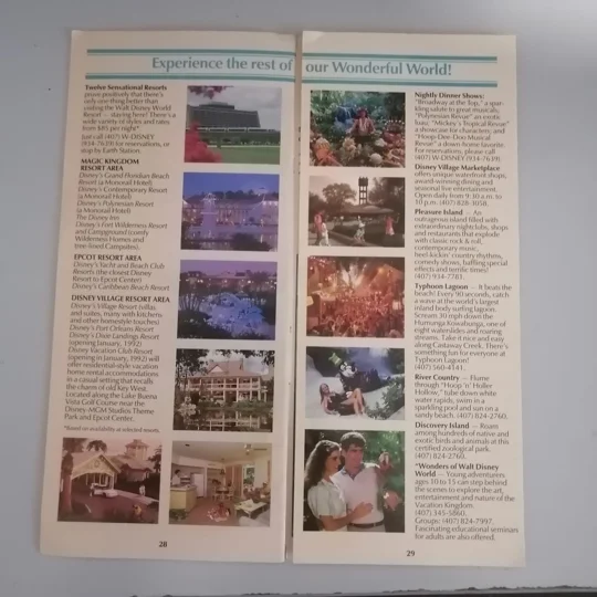 Walt Disney World EPCOT Center Guidebook 1991