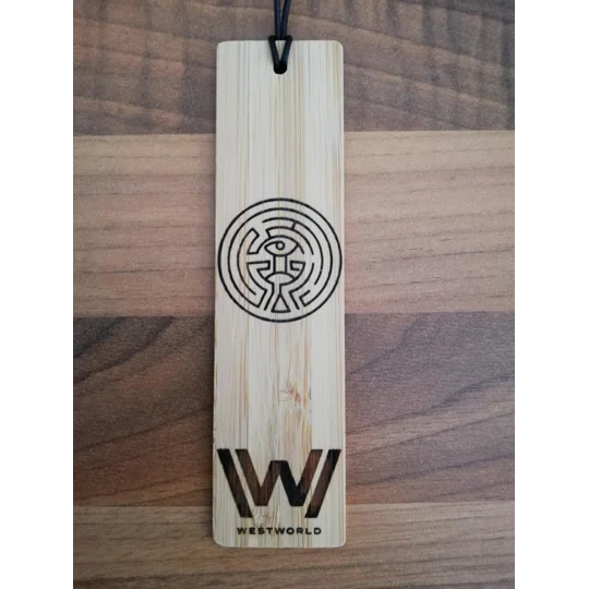 Westworld laser engraved bookmark