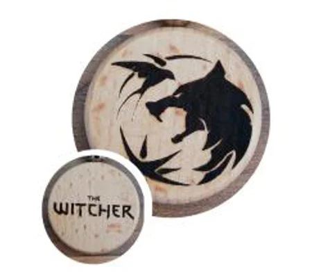 The Witcher laser engraved keyring
