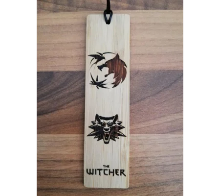 The Witcher laser engraved bookmark