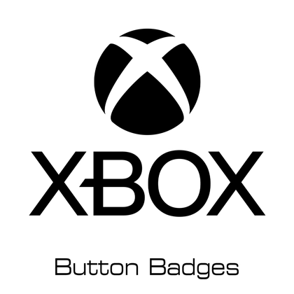 XBOX button badges XBOX button badges