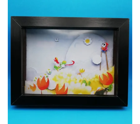 Yoshi - Super Mario 3D Shadow Box
