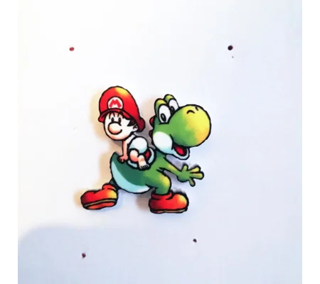 Yoshi's Island - Yoshi and Baby Mario pin badge