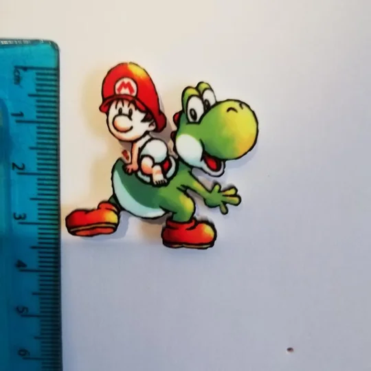 Yoshi's Island - Yoshi and Baby Mario pin badge