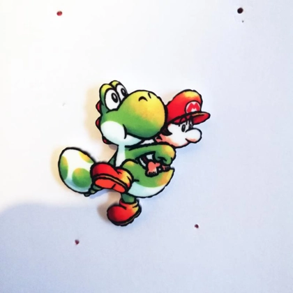 Yoshi's Island - Yoshi Throwing Egg pin badge Yoshi's Island - Yoshi Throwing Egg pin badge