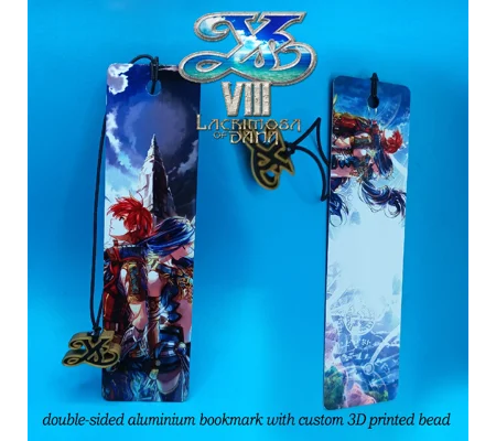Ys VIII Lacrimosa of Dana aluminium bookmark