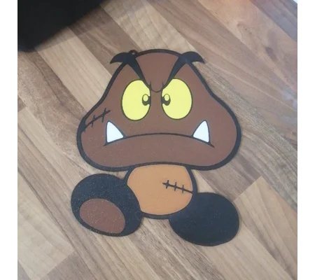 Super Mario Zombie Goomba hanging window art