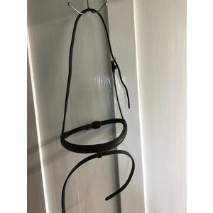 Ascot padded flash noseband. Pony. Black. BN