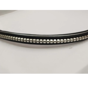 Black leather clencher browband Cob Size.  BN