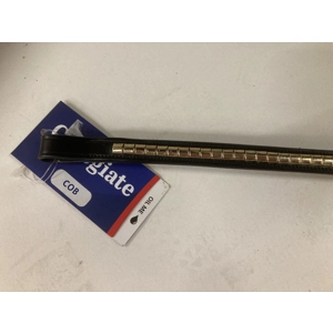 Collegiate clencher browband.  Black leather.  Cob size