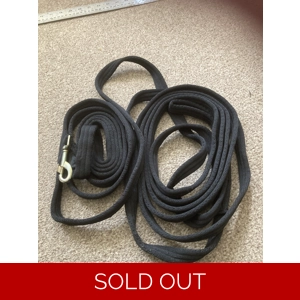 Cushion web lunge line.  BN. Black, Navy or Navy/Green. 8m