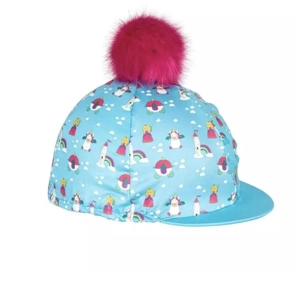 Shires tikaboo princess/unicorn/castle hat silk with red pom pom. BNWT.