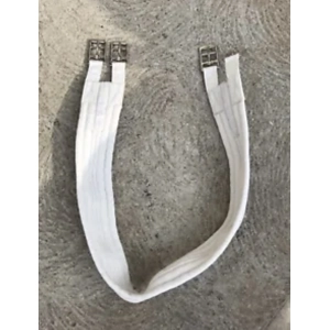 White Aerborn fabric girth. 44”. Preowned.